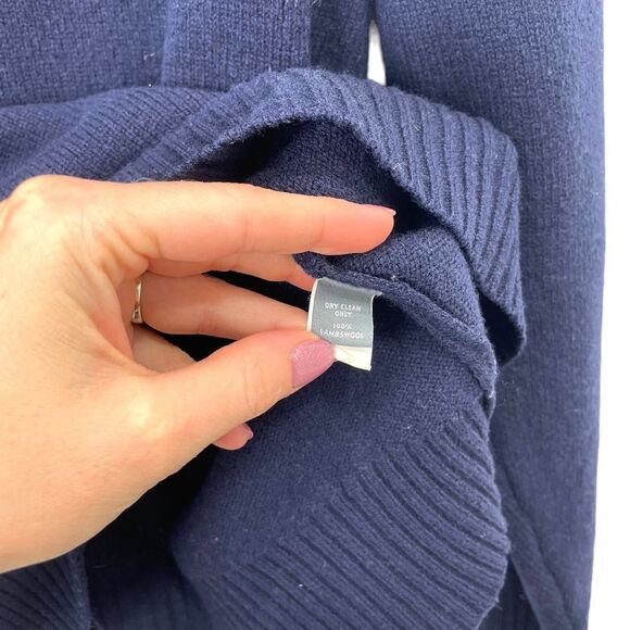 Bonobos 100% lamb wool  turtleneck sweater Sz M standard fit navy blue - Picture 6 of 6